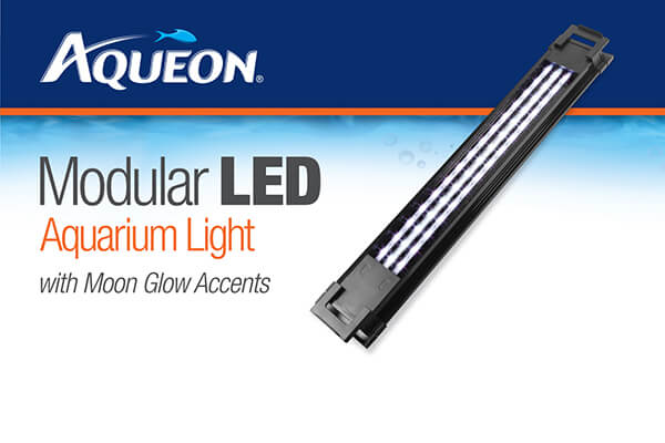 Aqueon Modular LED Aquarium Light with Moon Glow Accents