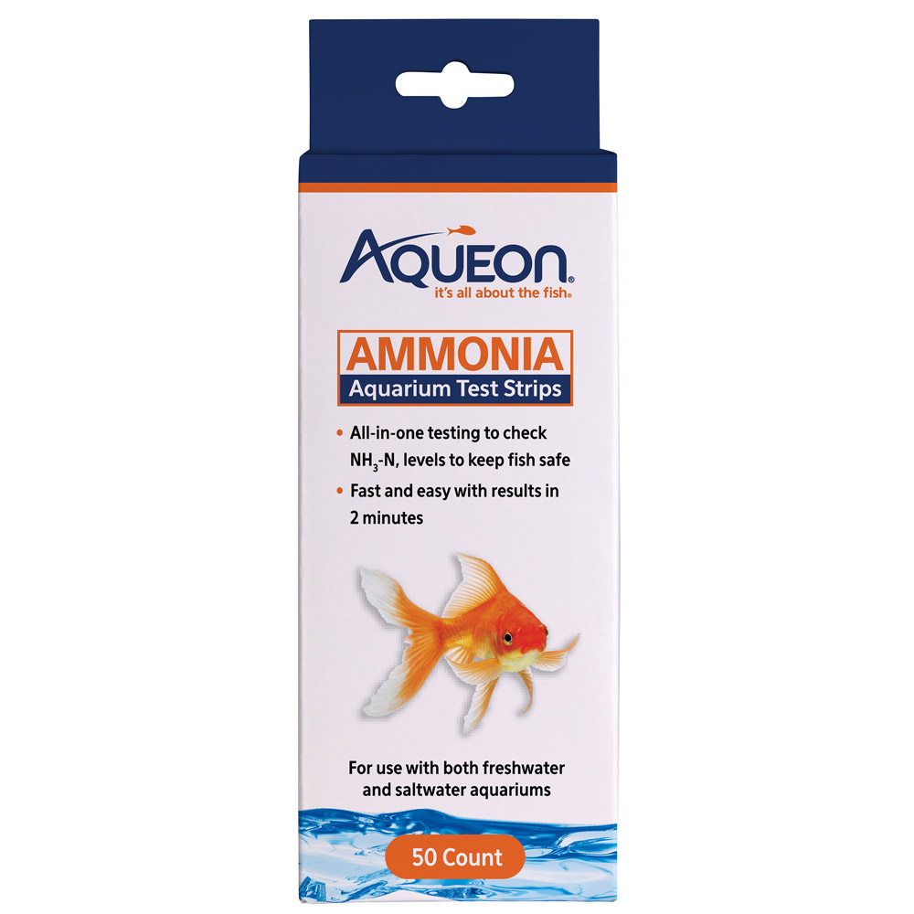 Aqueon Ammonia Aquarium Test Strips, 50 Count