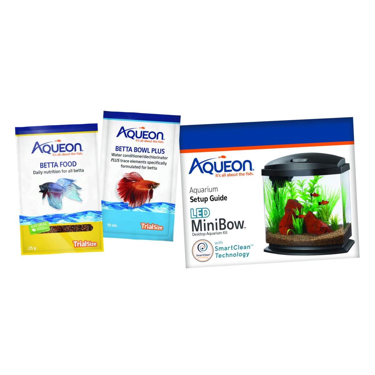 Aqueon LED BettaBow Kit Smart Clean